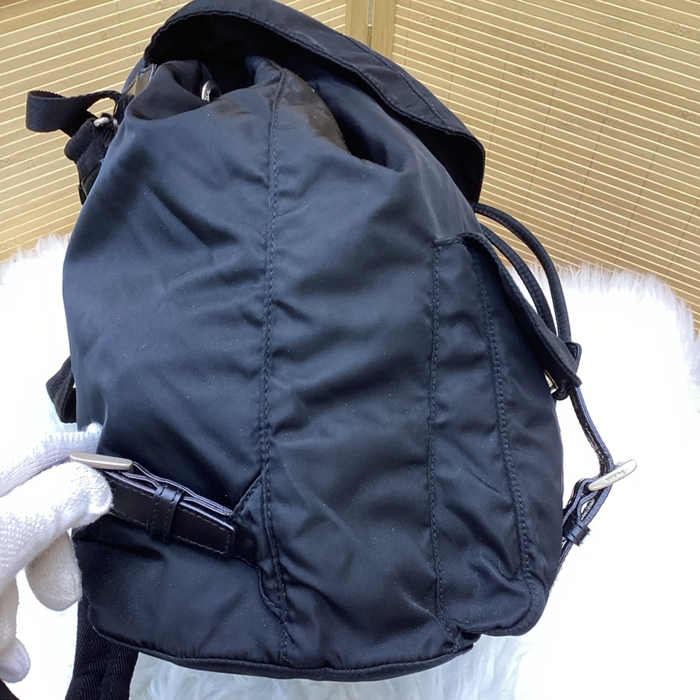 Prada Black Nylon Backpack Medium - image 8